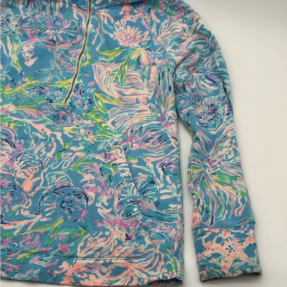 Lilly Pulitzer XS All Together Now SKIPPER POPOVER 1/2 Zip Luxletic Pullover - Picture 2 of 8